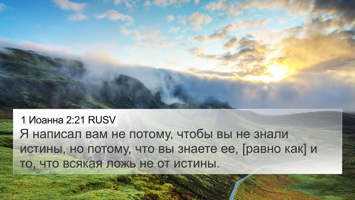 1 Иоанна 2:21 RUSV Bible Verse Image