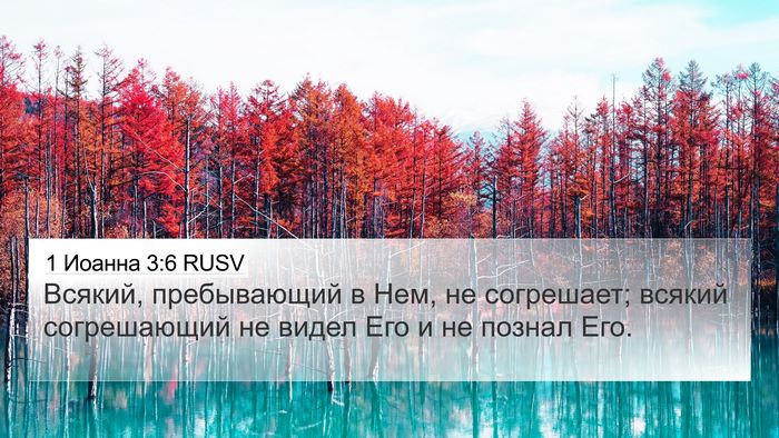 1 Иоанна 3:6 RUSV Bible Verse Image