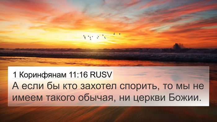 1 Коринфянам 11:16 RUSV Bible Verse Image
