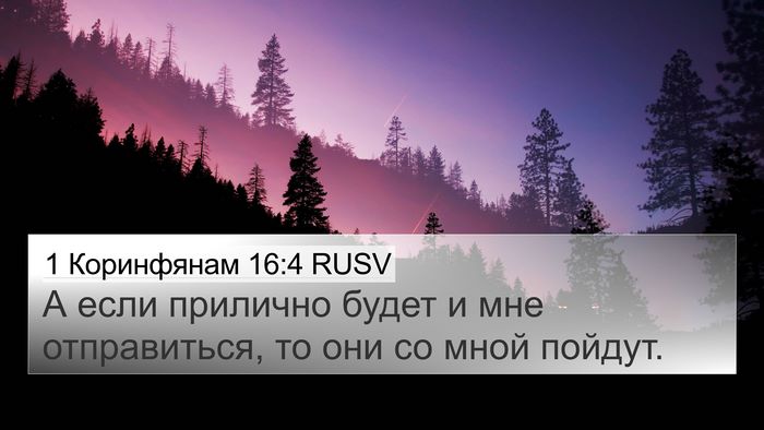 1 Коринфянам 16:4 RUSV 4K Wallpaper - А если прилично будет и мне - 4K Wallpaper Bible Verse