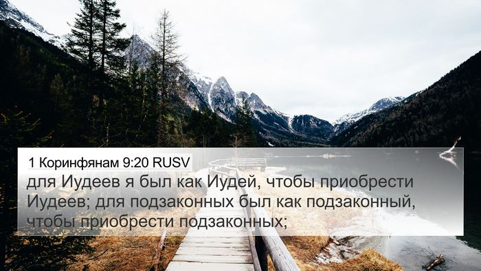 1 Коринфянам 9:20 RUSV Bible Verse Image