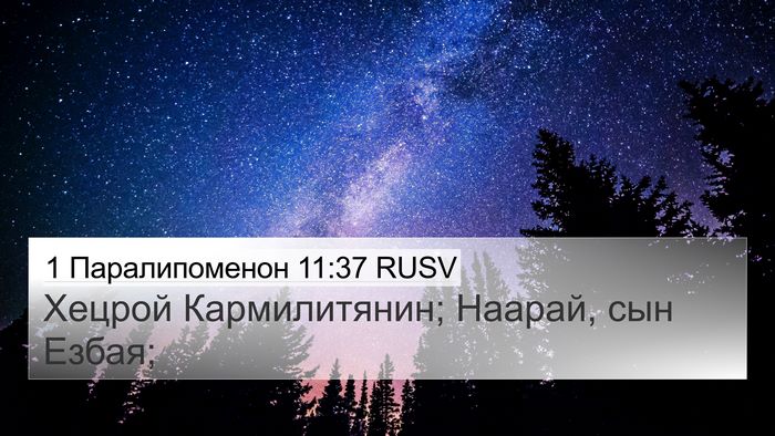 1 Паралипоменон 11:37 RUSV Bible Verse Image