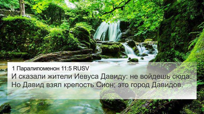 1 Паралипоменон 11:5 RUSV Bible Verse Image