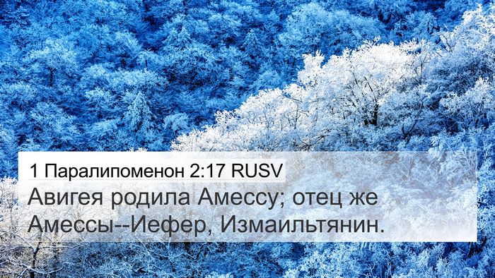 1 Паралипоменон 2:17 RUSV Bible Verse Image