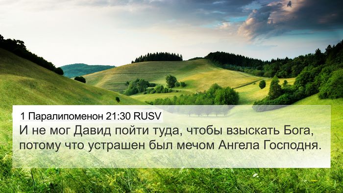 1 Паралипоменон 21:30 RUSV 4K Wallpaper - И не мог Давид пойти туда, - 4K Wallpaper Bible Verse