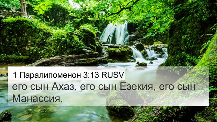 1 Паралипоменон 3:13 RUSV Bible Verse Image