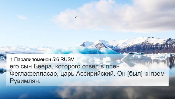1 Паралипоменон 5:6 RUSV Bible Verse Image