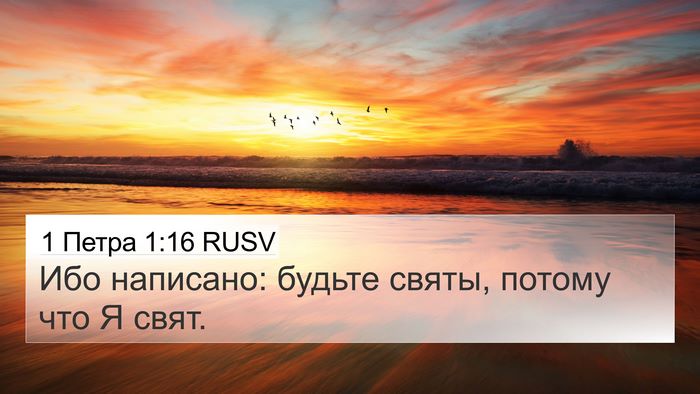 1 Петра 1:16 RUSV Bible Verse Image