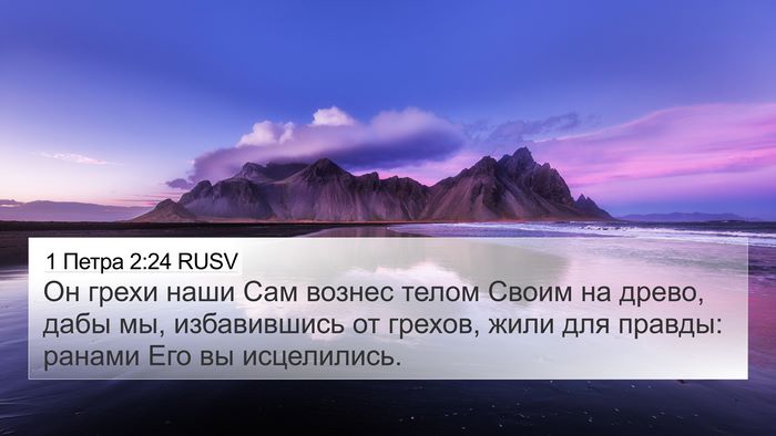 1 Петра 2:24 RUSV Bible Verse Image