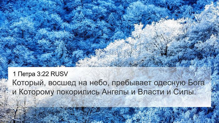 1 Петра 3:22 RUSV 4K Wallpaper - Который, восшед на небо, - 4K Wallpaper Bible Verse