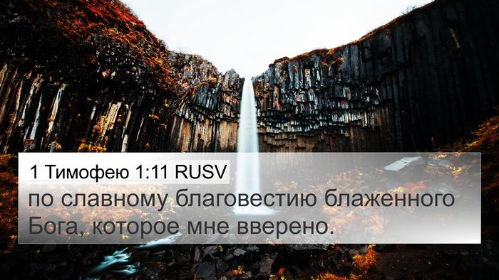 1 Тимофею 1:11 RUSV Bible Verse Image