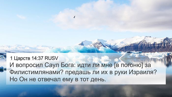 1 Царств 14:37 RUSV Bible Verse Image