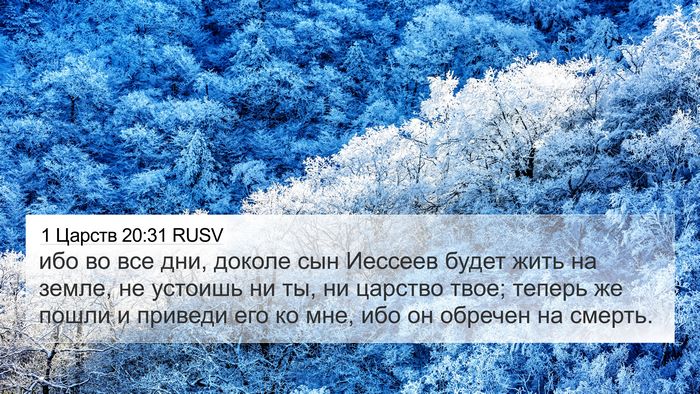 1 Царств 20:31 RUSV Bible Verse Image