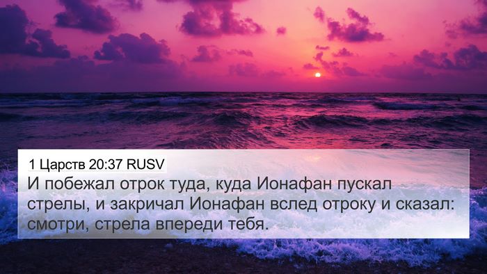 1 Царств 20:37 RUSV Bible Verse Image