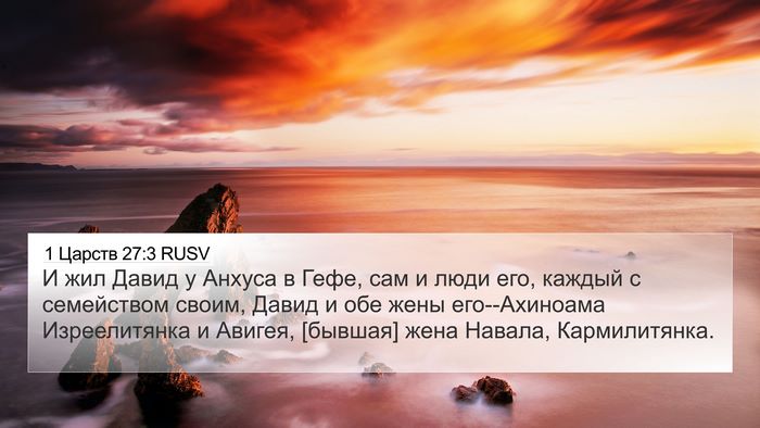 1 Царств 27:3 RUSV Bible Verse Image