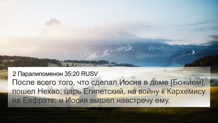 2 Паралипоменон 35:20 RUSV Bible Verse Image