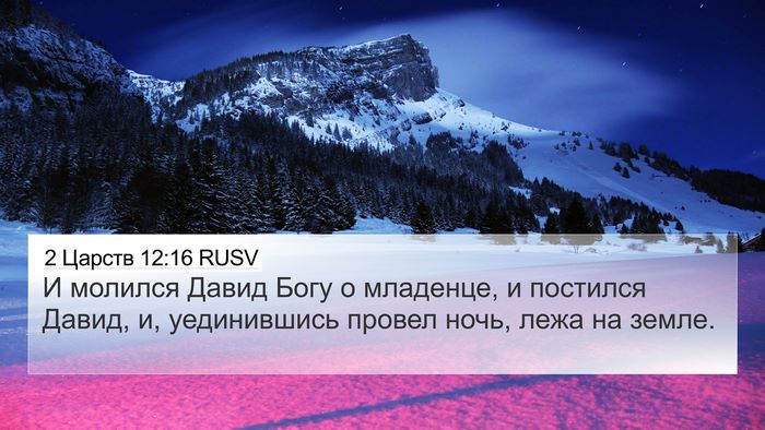 2 Царств 12:16 RUSV Bible Verse Image