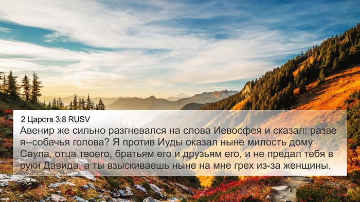 2 Царств 3:8 RUSV Bible Verse Image