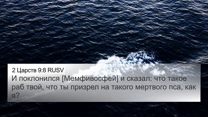2 Царств 9:8 RUSV Bible Verse Image
