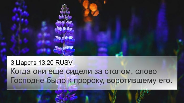 3 Царств 13:20 RUSV Bible Verse Image