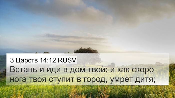 3 Царств 14:12 RUSV Bible Verse Image