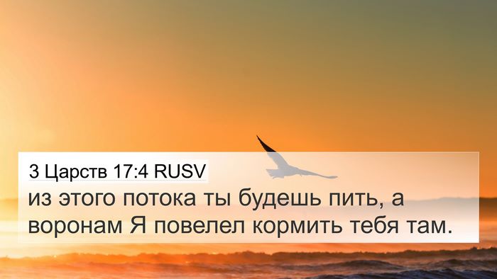 3 Царств 17:4 RUSV Bible Verse Image