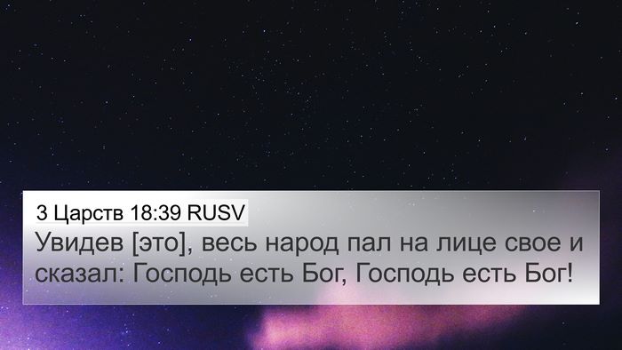 3 Царств 18:39 RUSV Bible Verse Image