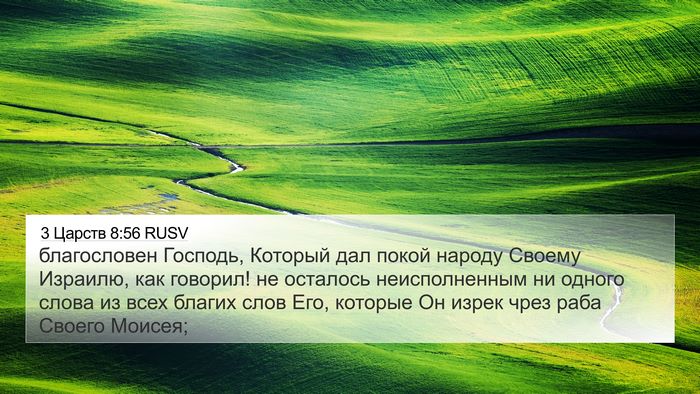 3 Царств 8:56 RUSV Bible Verse Image
