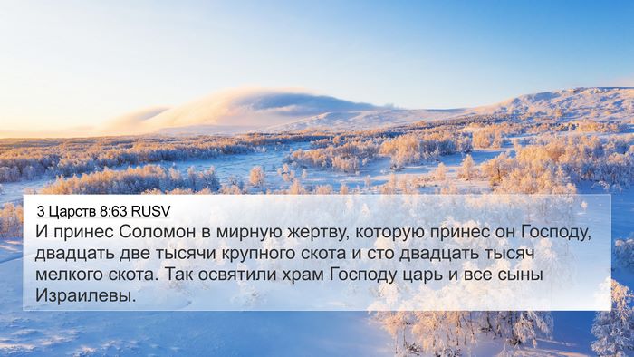3 Царств 8:63 RUSV Bible Verse Image