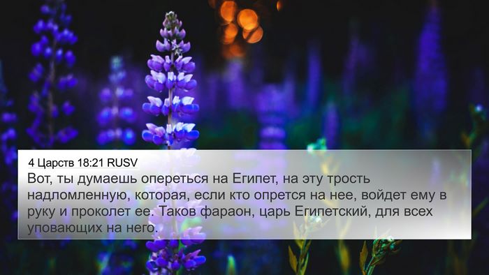 4 Царств 18:21 RUSV Bible Verse Image