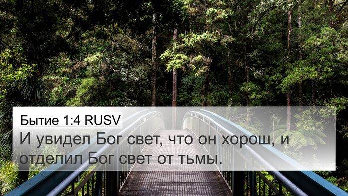 Бытие 1:4 RUSV 4K Wallpaper - И увидел Бог свет, что он - 4K Wallpaper Bible Verse