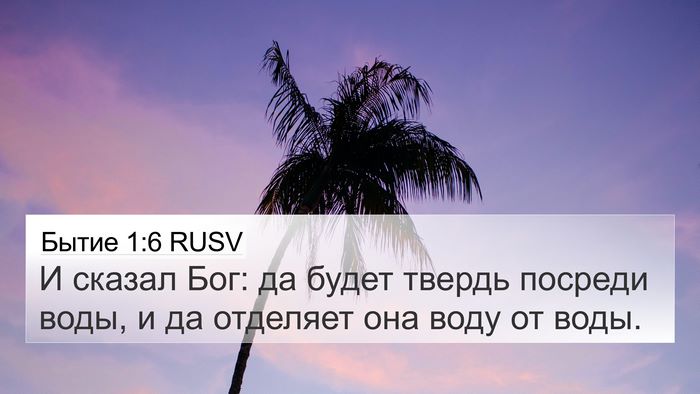 Бытие 1:6 RUSV Bible Verse Image
