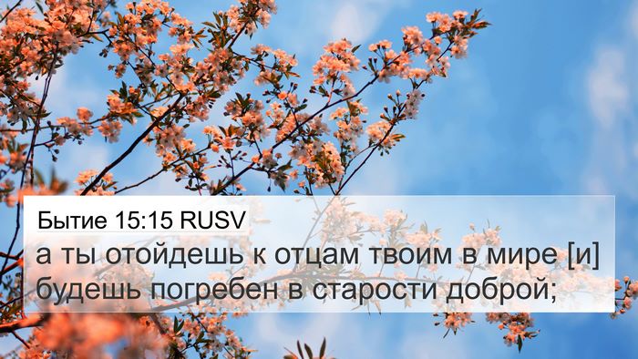 Бытие 15:15 RUSV Bible Verse Image