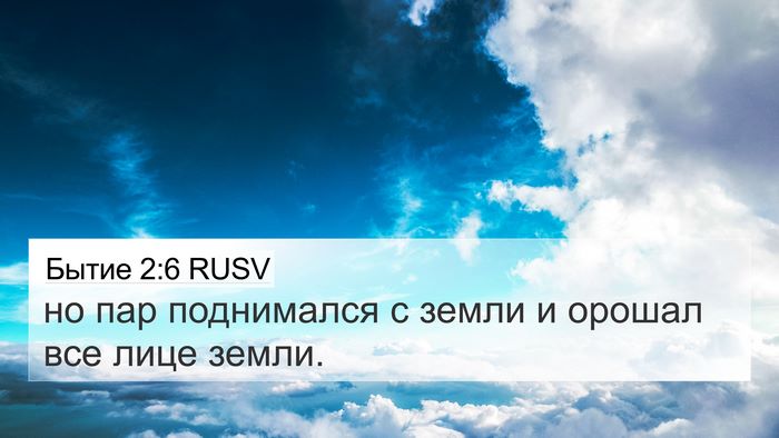 Бытие 2:6 RUSV 4K Wallpaper - но пар поднимался с земли и - 4K Wallpaper Bible Verse