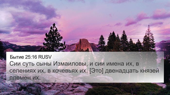 Бытие 25:16 RUSV Bible Verse Image
