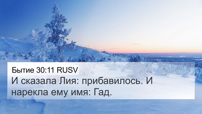 Бытие 30:11 RUSV Bible Verse Image
