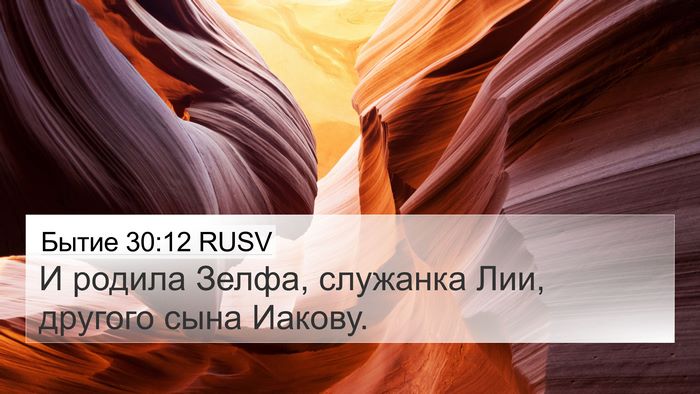 Бытие 30:12 RUSV Bible Verse Image