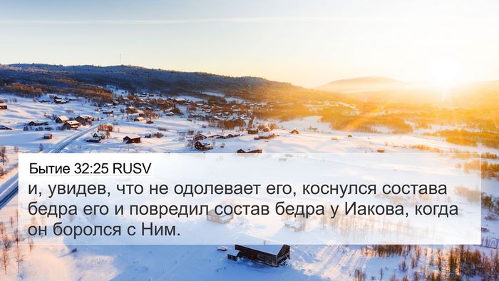 Бытие 32:25 RUSV Bible Verse Image