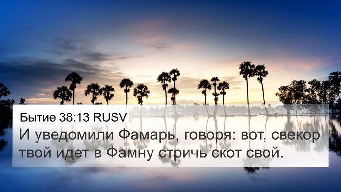 Бытие 38:13 RUSV Bible Verse Image