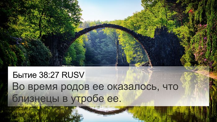 Бытие 38:27 RUSV 4K Wallpaper - Во время родов ее - 4K Wallpaper Bible Verse