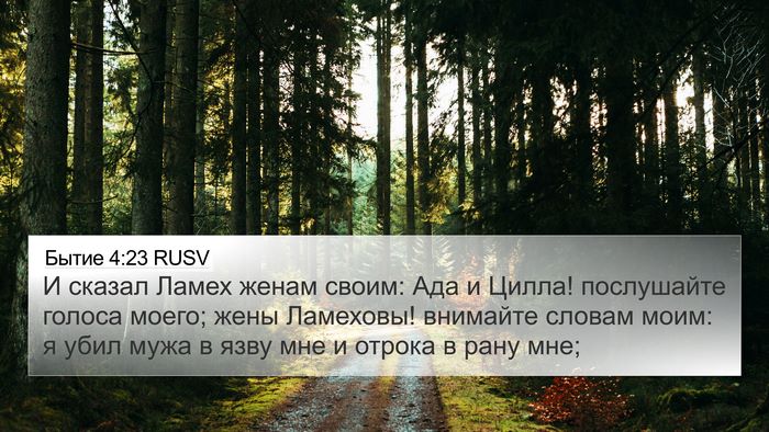 Бытие 4:23 RUSV Bible Verse Image