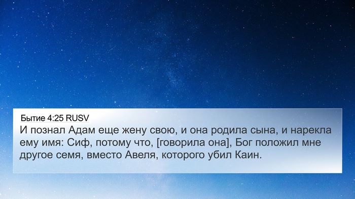 Бытие 4:25 RUSV Bible Verse Image
