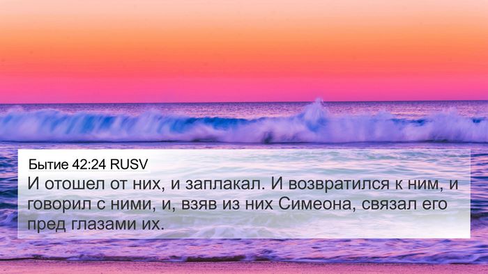 Бытие 42:24 RUSV Bible Verse Image
