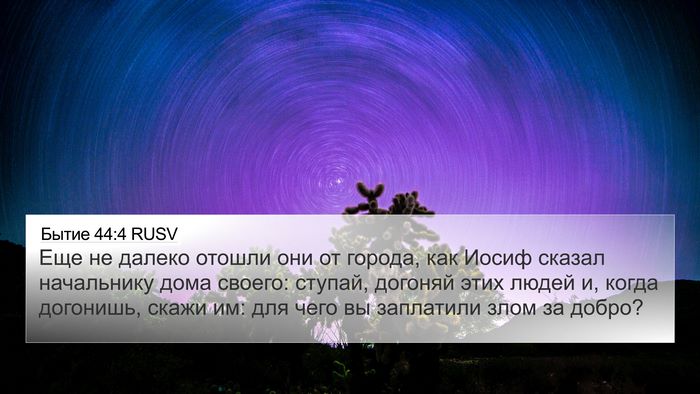 Бытие 44:4 RUSV Bible Verse Image
