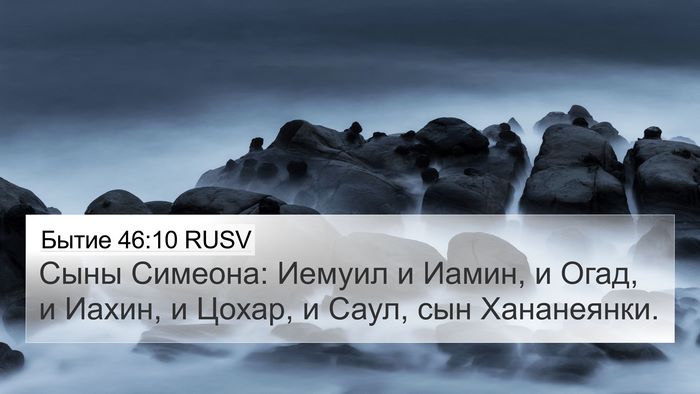 Бытие 46:10 RUSV Bible Verse Image