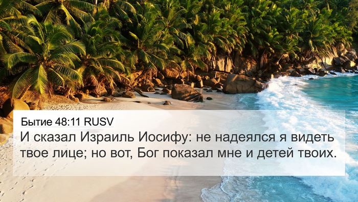 Бытие 48:11 RUSV Bible Verse Image