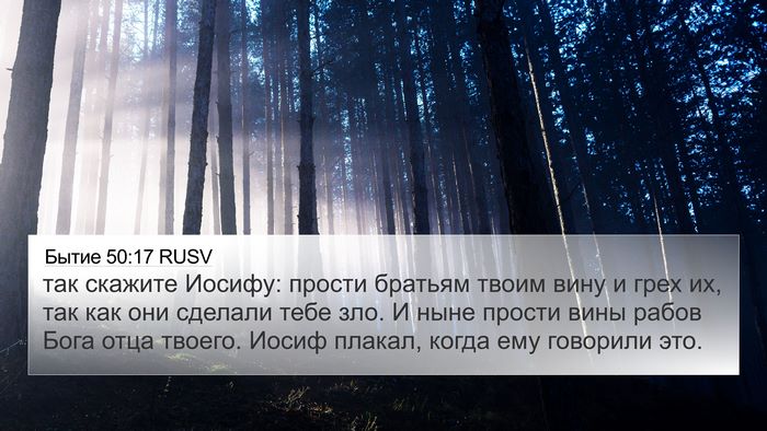 Бытие 50:17 RUSV Bible Verse Image