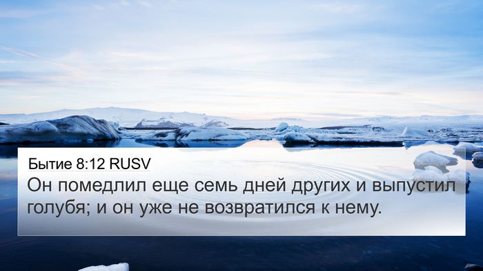 Бытие 8:12 RUSV Bible Verse Image