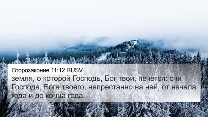 Второзаконие 11:12 RUSV Bible Verse Image
