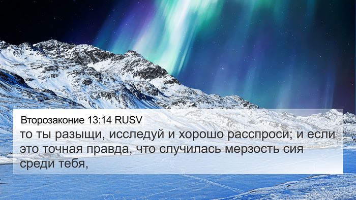 Второзаконие 13:14 RUSV Bible Verse Image